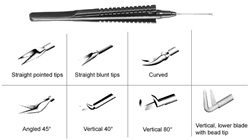 Vitreo-Retinal Angled Scissors 20G