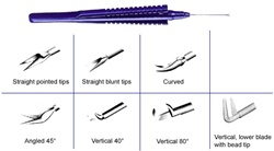 Vitreo-Retinal Angled Scissors 20G